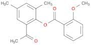 Benzoic acid, 2-methoxy-, 2-acetyl-4,6-dimethylphenyl ester