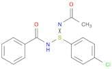 Benzamide, N-[N-acetyl-S-(4-chlorophenyl)sulfinimidoyl]-