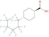 Cyclohexanecarboxylic acid, 4-(undecafluoropentyl)-, trans-