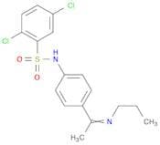 Benzenesulfonamide, 2,5-dichloro-N-[4-[1-(propylimino)ethyl]phenyl]-