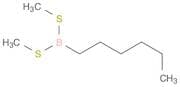 Boronic acid, hexyldithio-, dimethyl ester