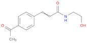 2-Propenamide, 3-(4-acetylphenyl)-N-(2-hydroxyethyl)-