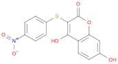 2H-1-Benzopyran-2-one, 4,7-dihydroxy-3-[(4-nitrophenyl)thio]-