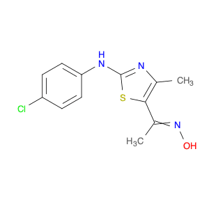 Ethanone, 1-[2-[(4-chlorophenyl)amino]-4-methyl-5-thiazolyl]-, oxime