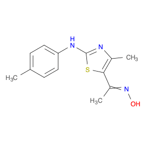 Ethanone, 1-[4-methyl-2-[(4-methylphenyl)amino]-5-thiazolyl]-, oxime