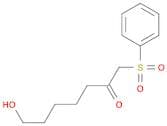 2-Heptanone, 7-hydroxy-1-(phenylsulfonyl)-