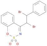 1,2,3-Benzoxathiazine, 4-(1,2-dibromo-2-phenylethyl)-, 2,2-dioxide