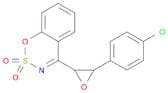 1,2,3-Benzoxathiazine, 4-[3-(4-chlorophenyl)oxiranyl]-, 2,2-dioxide