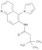 Butanamide, 3,3-dimethyl-N-[5-(1H-pyrrol-1-yl)-6-quinolinyl]-