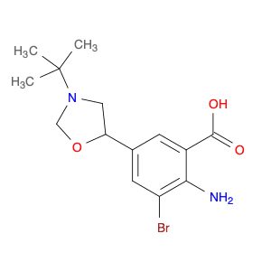 Benzoic acid, 2-amino-3-bromo-5-[3-(1,1-dimethylethyl)-5-oxazolidinyl]-