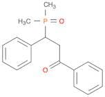 1-Propanone, 3-(dimethylphosphinyl)-1,3-diphenyl-