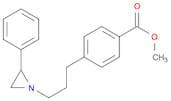 Benzoic acid, 4-[3-(2-phenyl-1-aziridinyl)propyl]-, methyl ester
