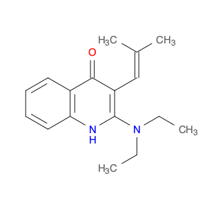 4(1H)-Quinolinone, 2-(diethylamino)-3-(2-methyl-1-propenyl)-