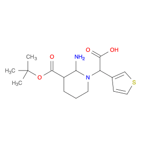 1-Piperidineaceticacid, 3-[[(1,1-dimethylethoxy)carbonyl]amino]-a-3-thienyl-