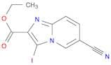 6-Cyano-3-iodo-imidazo[1,2-a]pyridine-2-carboxylic acid ethyl ester
