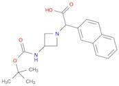 2-(3-((tert-Butoxycarbonyl)amino)azetidin-1-yl)-2-(naphthalen-2-yl)acetic acid