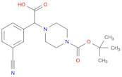 2-(4-Boc-piperazinyl)-2-(3-cyano-phenyl)acetic acid