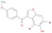 Methanone, (4,6-dibromo-5-hydroxy-3-benzofuranyl)(4-methoxyphenyl)-