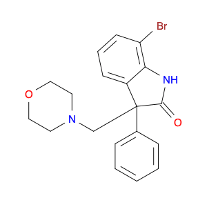 2H-Indol-2-one, 7-bromo-1,3-dihydro-3-(4-morpholinylmethyl)-3-phenyl-