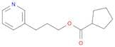Cyclopentanecarboxylic acid, 3-(3-pyridinyl)propyl ester