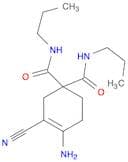 3-Cyclohexene-1,1-dicarboxamide, 4-amino-3-cyano-N,N'-dipropyl-