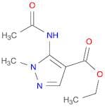 1H-Pyrazole-4-carboxylic acid, 5-(acetylamino)-1-methyl-, ethyl ester