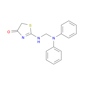 2-(((Diphenylamino)methyl)amino)thiazol-4(5H)-one