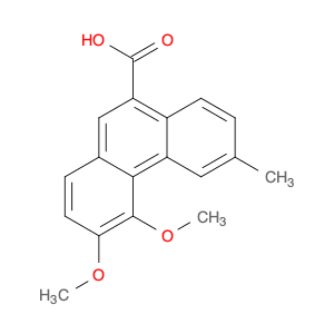 9-Phenanthrenecarboxylic acid, 3,4-dimethoxy-6-methyl-