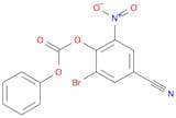 (2-bromo-4-cyano-6-nitro-phenyl) phenyl carbonate