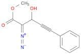 4-Pentynoic acid, 2-diazo-3-hydroxy-5-phenyl-, methyl ester