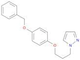 1H-Pyrazole, 1-[3-[4-(phenylmethoxy)phenoxy]propyl]-