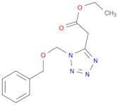 1H-Tetrazole-5-acetic acid, 1-[(phenylmethoxy)methyl]-, ethyl ester