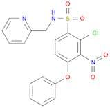 Benzenesulfonamide, 2-chloro-3-nitro-4-phenoxy-N-(2-pyridinylmethyl)-