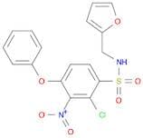 Benzenesulfonamide, 2-chloro-N-(2-furanylmethyl)-3-nitro-4-phenoxy-