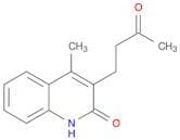 2(1H)-Quinolinone, 4-methyl-3-(3-oxobutyl)-