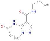 1H-Pyrazole-4-carboxamide, 5-(acetylamino)-1-methyl-N-propyl-
