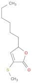 2(5H)-Furanone, 5-hexyl-3-(methylthio)-