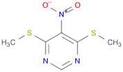 Pyrimidine, 4,6-bis(methylthio)-5-nitro-