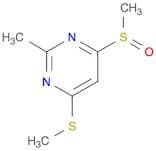 Pyrimidine, 2-methyl-4-(methylsulfinyl)-6-(methylthio)-
