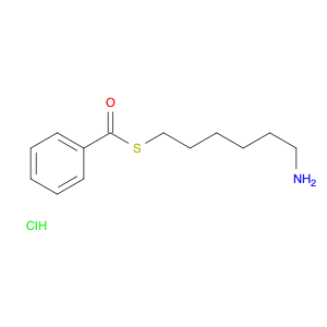 Benzenecarbothioic acid, S-(6-aminohexyl) ester, hydrochloride