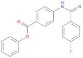 Benzoic acid, 4-[(4-fluorobenzoyl)amino]-, phenyl ester