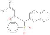 3-Penten-2-one, 4-methyl-1-(2-naphthalenyl)-1-(phenylsulfonyl)-