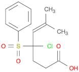 5-Heptenoic acid, 4-chloro-6-methyl-4-(phenylsulfonyl)-