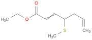 2,6-Heptadienoic acid, 4-(methylthio)-, ethyl ester