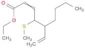2-Nonenoic acid, 5-ethenyl-4-(methylthio)-, ethyl ester