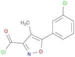 3-Isoxazolecarbonyl chloride, 5-(3-chlorophenyl)-4-methyl-