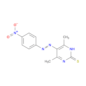 2(1H)-Pyrimidinethione, 4,6-dimethyl-5-[(4-nitrophenyl)azo]-