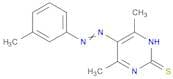 2(1H)-Pyrimidinethione, 4,6-dimethyl-5-[(3-methylphenyl)azo]-