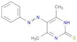 2(1H)-Pyrimidinethione, 4,6-dimethyl-5-(phenylazo)-