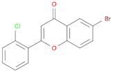 4H-1-Benzopyran-4-one, 6-bromo-2-(2-chlorophenyl)-